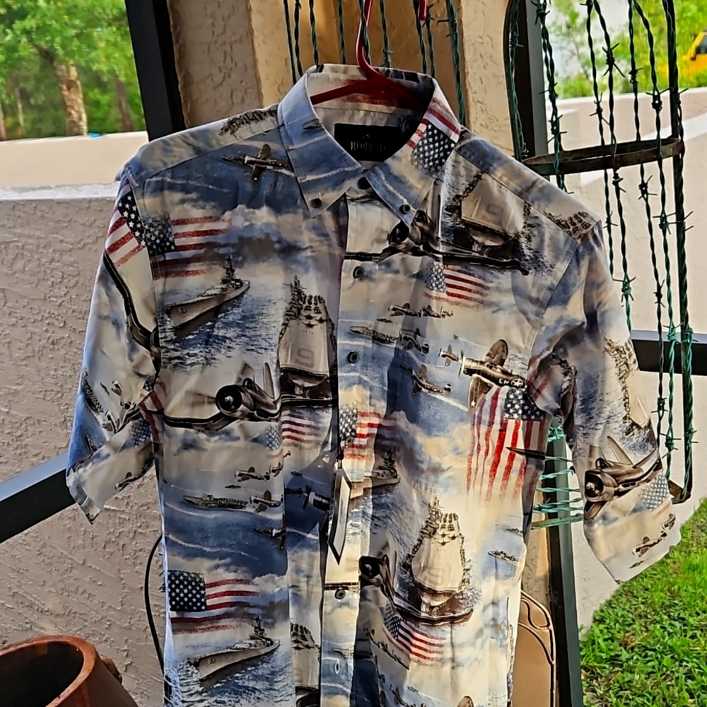 RedHead American Flag Military shirt